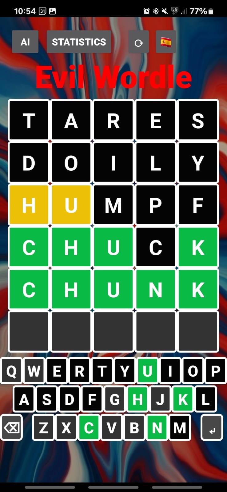 Wordle App Screenshot 2