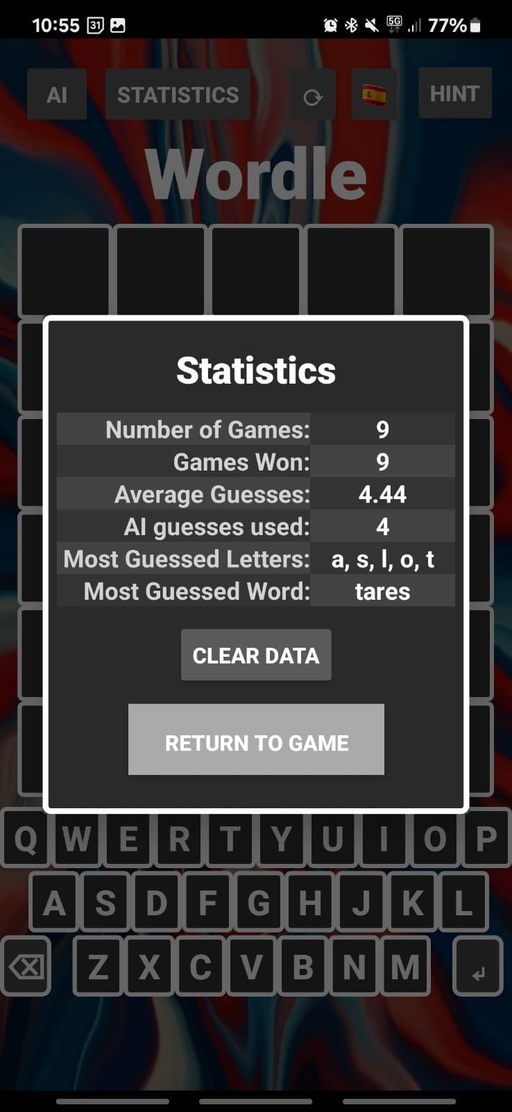 Wordle App Screenshot 3